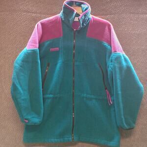 Columbia Women Fleece VTG Colorblock Zip Up 90s Y2K Jacket